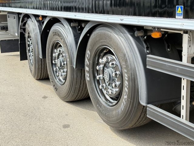 Yürüyen tabanlı yarı römork  TMT 92 cbm, Lift- u Lenkachse, Schutzplane links
