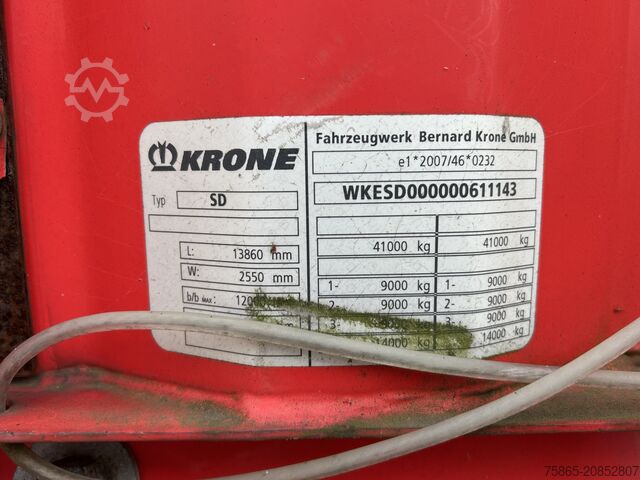 Curtain sided Krone Profi Liner / Pritsch - Plane / BPW Trommel / N...