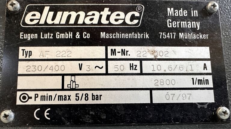 Fresa a candela Elumatec AF 222/02