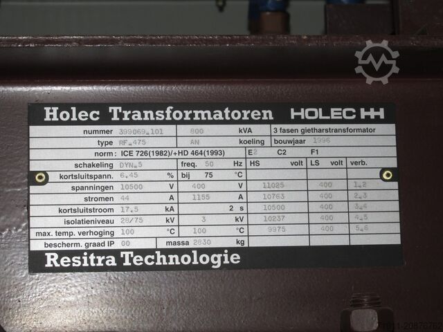 Transformatör HOLEC RF.475