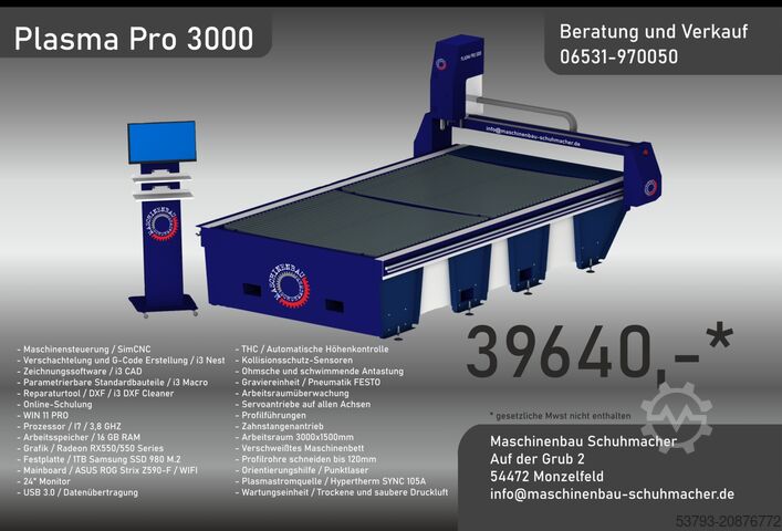 Bestelwagen  Plasma Pro 3000 / Wassertisch