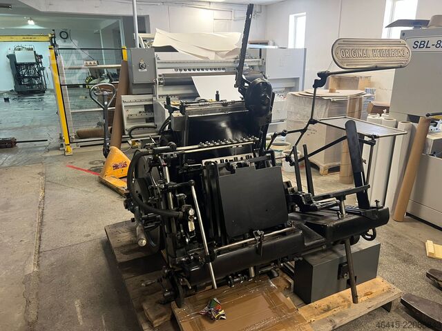 πιεστήριο τυπογραφίας Heidelberg Tiegel GTS Hot foil