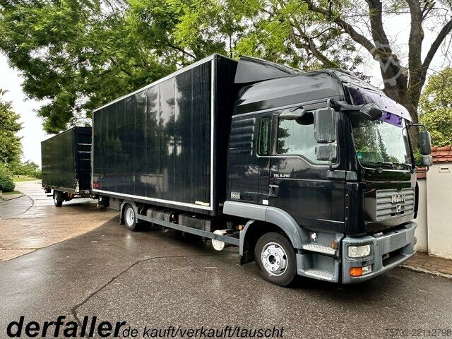 Furgão MAN TGL 8210 Koffer mit Saxas Kofferanhänger