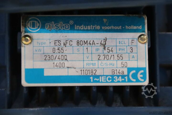 Geared motor 0.55 kW 50 rpm Bonfiglioli elsto MVF 49/F  ES FC 80M4A-40