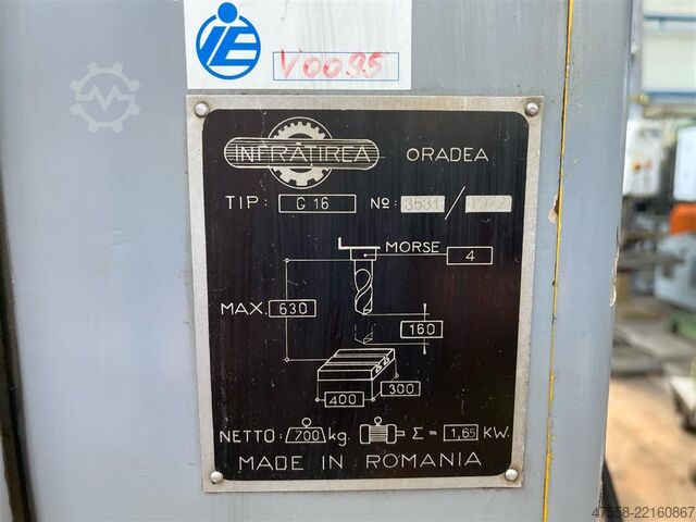 Taladro de columna INFRAETIREA ORADEA G 16