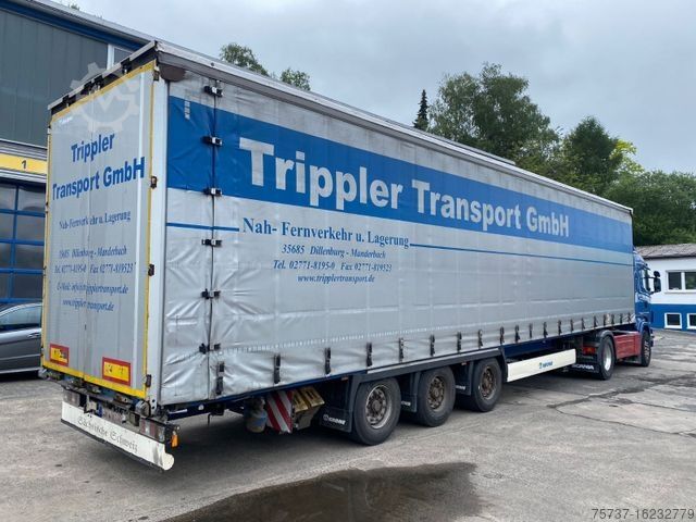 Open semitrailer with tarp KRONE MEGA COIL Verbreitbar