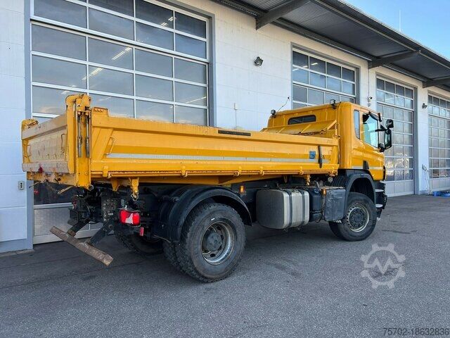 Skåpbil Scania P360 4x4 Meiller Dreiseitenkipper