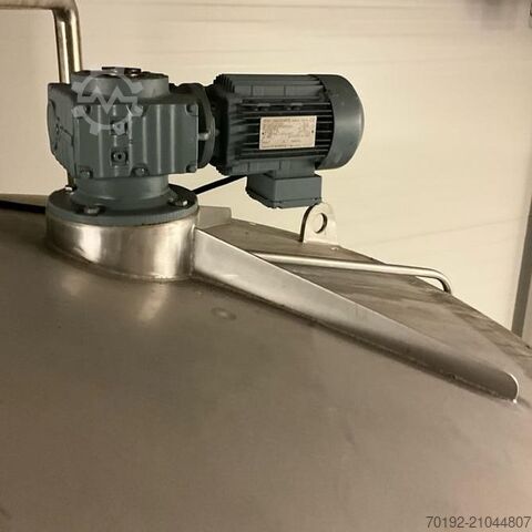 Depósito agitador aislado de 8.000 litros de acero inoxidable V2A con agitador de paletas Fimatec B0129