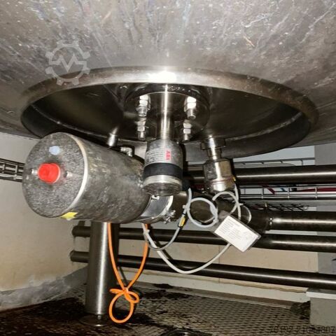 Depósito agitador aislado de 8.000 litros de acero inoxidable V2A con agitador de paletas Fimatec B0129