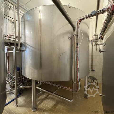 Depósito agitador aislado de 10.000 litros fabricado en acero inoxidable V2A con agitador de vigas Fimatec B0130