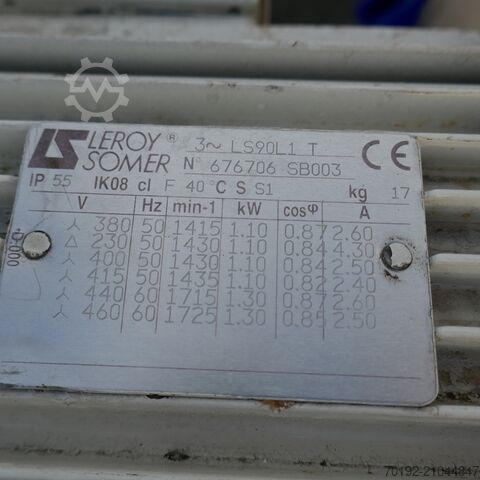 1085 litrelik V4A paslanmaz çelikten yapılmış ısıtma/soğutma karıştırıcılı tank, pervaneli karıştırı Pierre Guerin B0120