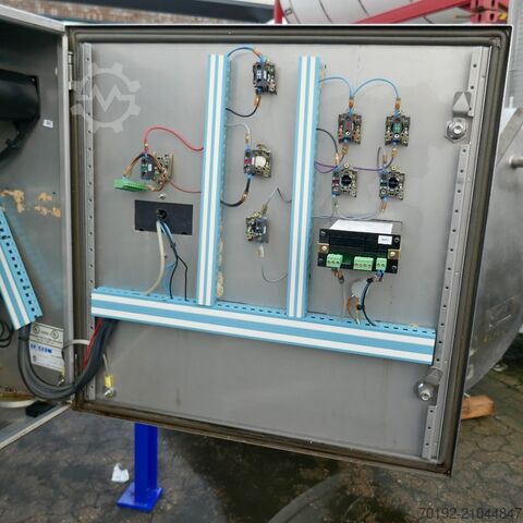 1085 litrelik V4A paslanmaz çelikten yapılmış ısıtma/soğutma karıştırıcılı tank, pervaneli karıştırı Pierre Guerin B0120