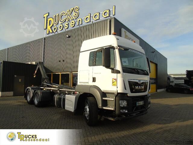 Containertransport (haakarmsysteem) MAN TGS 28.470 + 20T hook + 6x2