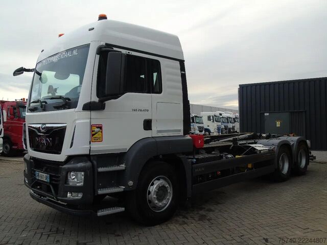 Containertransport (haakarmsysteem) MAN TGS 28.470 + 20T hook + 6x2