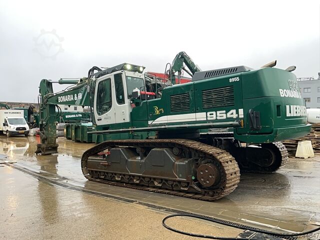 Bandgrävare Liebherr R954C with 2 booms and 2 buckets