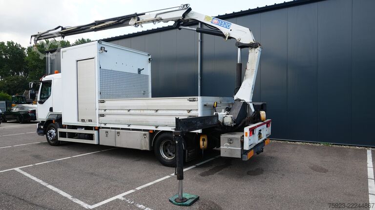 Camión grúa Volvo FL 280 open box truck with HMF 1320 crane 362.3...