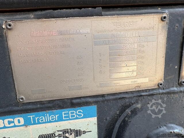 Transporte refrigerado/congelado Burg BPM 00-18 TCZXX Mitsubishi Fridge / Loading Lif...