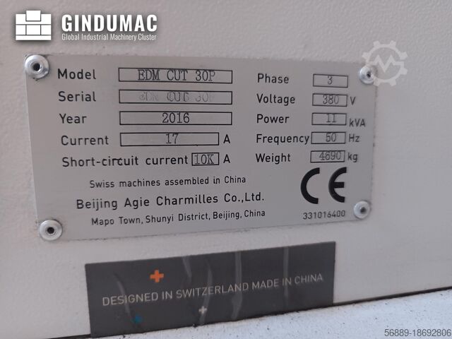 Tel Erozyon Makinesi +GF+ Agie Charmilles CUT 30P