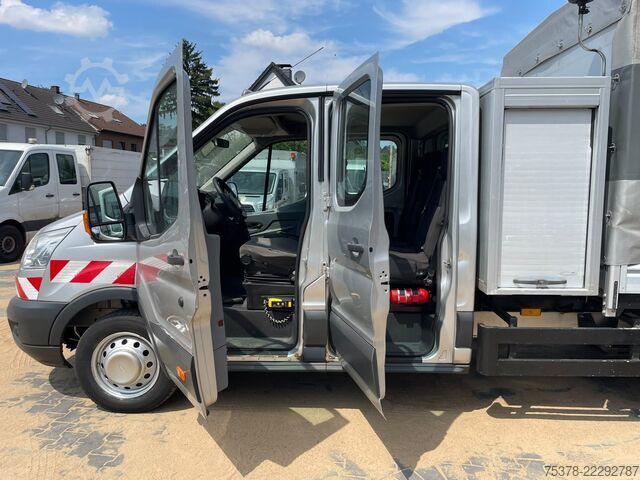 βαν με κουρτίνα πλευράς Ford Transit Kipper aus 1.Hand+Klima+AHK+EU5