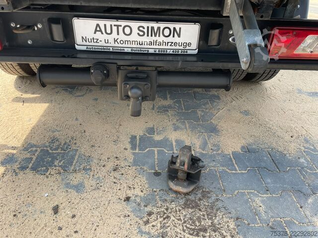 Gardinsidad skåpbil Ford Transit Kipper aus 1.Hand+Klima+AHK+EU5