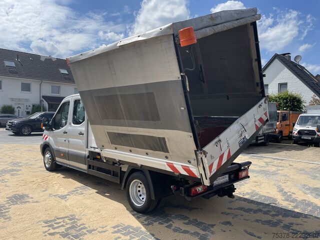 Transportador con plataforma y toldo Ford Transit Kipper aus 1.Hand+Klima+AHK+EU5