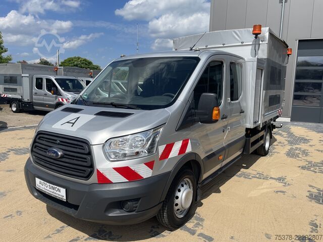Transportador con plataforma y toldo Ford Transit Kipper aus 1.Hand+Klima+AHK+EU5