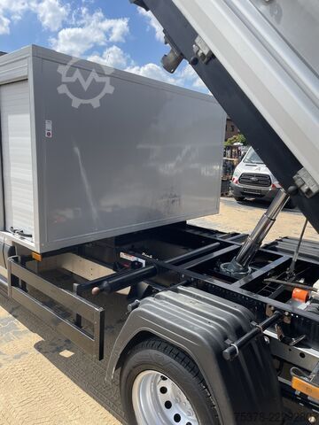 Transportador con plataforma y toldo Ford Transit Kipper aus 1.Hand+Klima+AHK+EU5