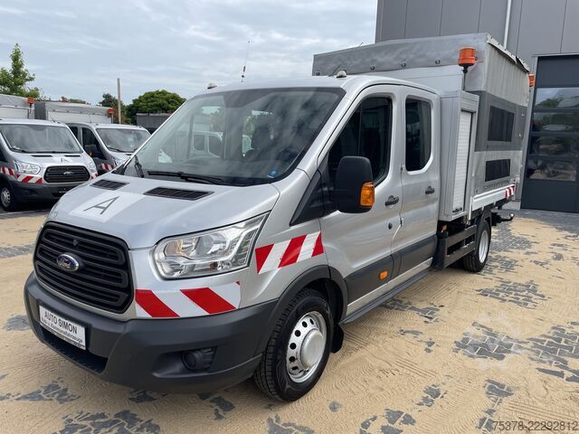 Transportador con plataforma y toldo Ford Transit Kipper aus 1.Hand+Klima+AHK+EU5