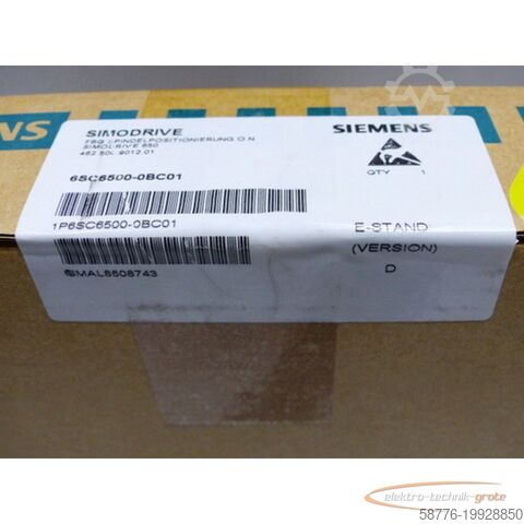 Component Siemens 6SC6500-0BC01 Simodrive 650 FBG Spindelpositionierung E Stand D -  - in versiegelter OVP
