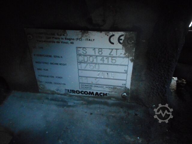 Minigraafmachine Micrograafmachine Eurocomach ES 18 ZT ( 1.750 KG )
