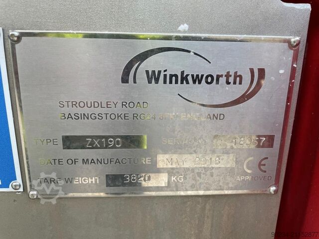 190 λίτρα Winkworth τύπου ZX190-9 ανοξείδωτος μίξερ/εξωθητής WINKWORTH ZX190-9