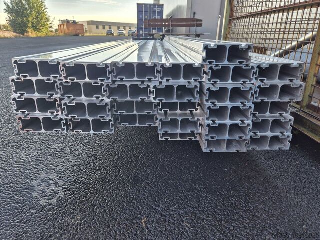 31 aluminium constructieprofielen Alu-Strangpressprofil Profil: 13x5 cm – Länge: 5,27m/4,04m