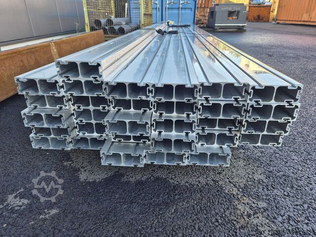 31 aluminium constructieprofielen Alu-Strangpressprofil Profil: 13x5 cm – Länge: 5,27m/4,04m