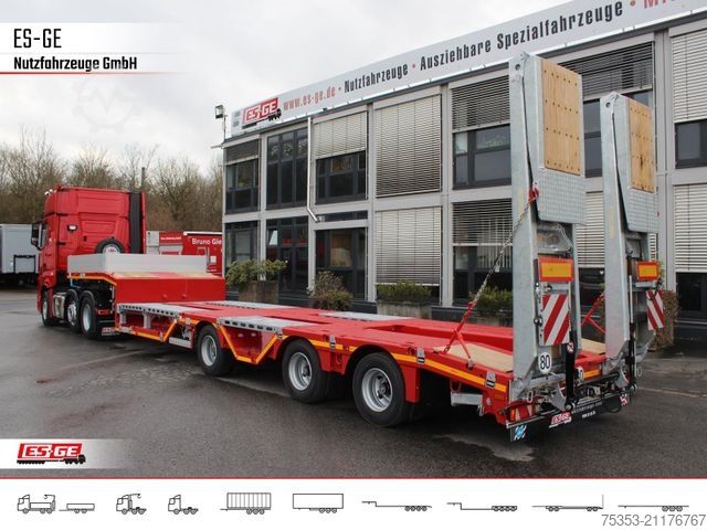 Semirremolque de plataforma baja FAYMONVILLE MAX Trailer MAX100 Semi-Tieflader Radmulden