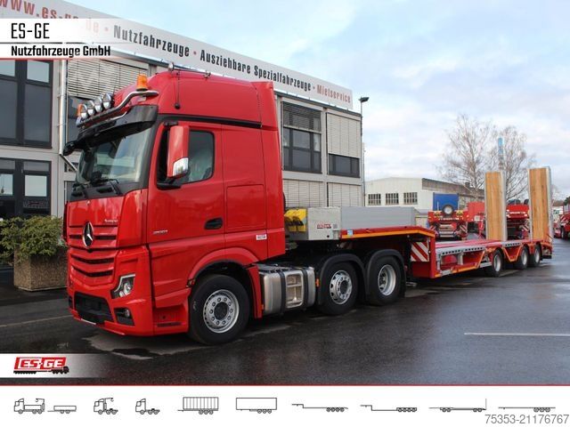 Semirremolque de plataforma baja FAYMONVILLE MAX Trailer MAX100 Semi-Tieflader Radmulden