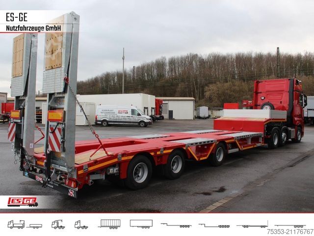Semirremolque de plataforma baja FAYMONVILLE MAX Trailer MAX100 Semi-Tieflader Radmulden