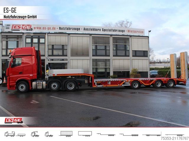 Semirremolque de plataforma baja FAYMONVILLE MAX Trailer MAX100 Semi-Tieflader Radmulden