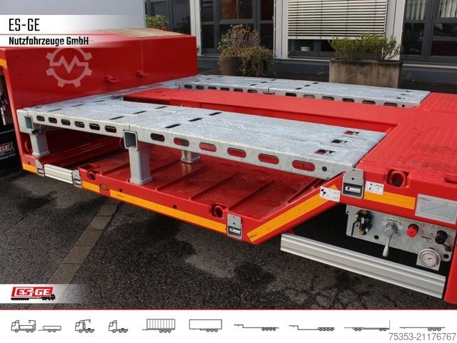 Semirremolque de plataforma baja FAYMONVILLE MAX Trailer MAX100 Semi-Tieflader Radmulden