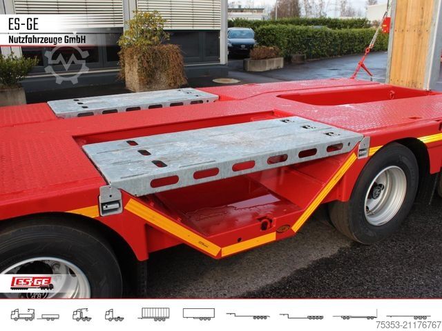 Semirremolque de plataforma baja FAYMONVILLE MAX Trailer MAX100 Semi-Tieflader Radmulden