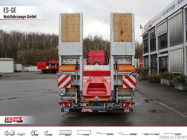 Semirremolque de plataforma baja FAYMONVILLE MAX Trailer MAX100 Semi-Tieflader Radmulden