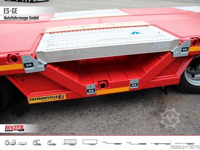 Semirremolque de plataforma baja FAYMONVILLE Multimax Satteltieflader (1+3) - hydr. gelenkt