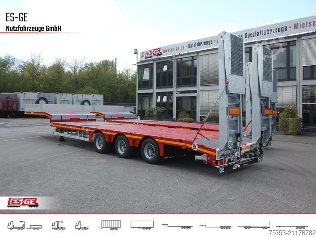Semirremolque de plataforma baja FAYMONVILLE MAX Trailer MAX100 Semi-Tieflader Hebebett