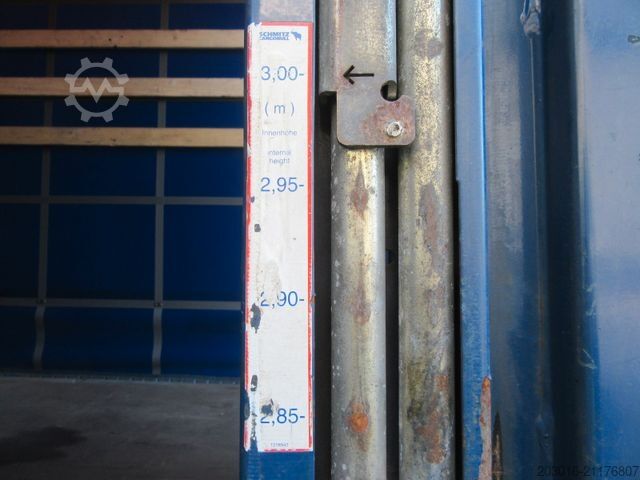 Semirremolque abierto con toldo SCHMITZ CARGOBULL Mega Varios Bremsbeläge 90%Reifen 60% NEUE PLANE