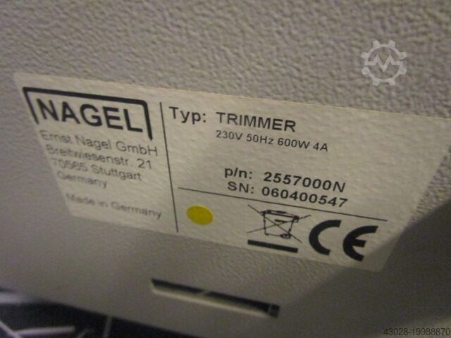 Katlama ve zımbalama makinesi NAGEL FOLDNAK 8 MIT TRIMMER