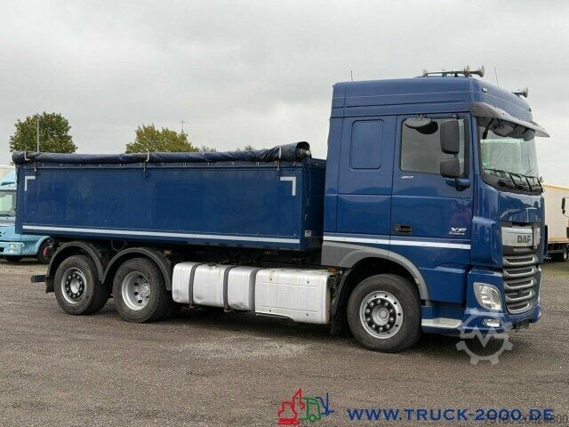 Tre-sidet tipbil DAF XF460 Kempf 2 Seiten Alu Baustoffkipper 2 Betten