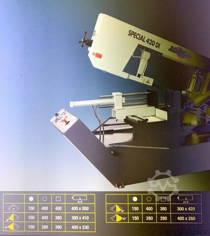 Semi-automatic inverter sawing machine Macc 420 DI