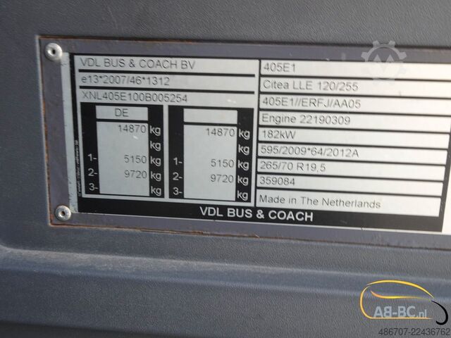 Autobuz urban VDL Citea LLE-120/255 - 44 Sitze EURO 6 - 8 ST VERFU