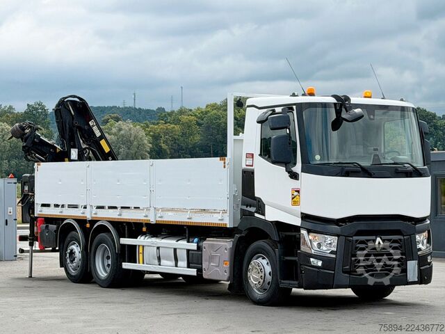 Teherautóra szerelt daru RENAULT T 380 * HIAB 144 BS - 2 HIDUO + FUNK * TOP!