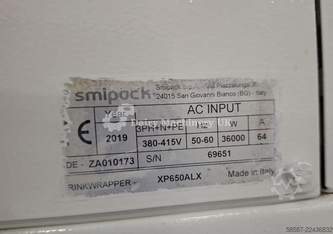 SKRAĆUJUĆA PAKOVNA MAŠINA SMIPACK XP 650 ALX SMI PACK SHRINK WRAPPER SMIPACK XP 650 ALX