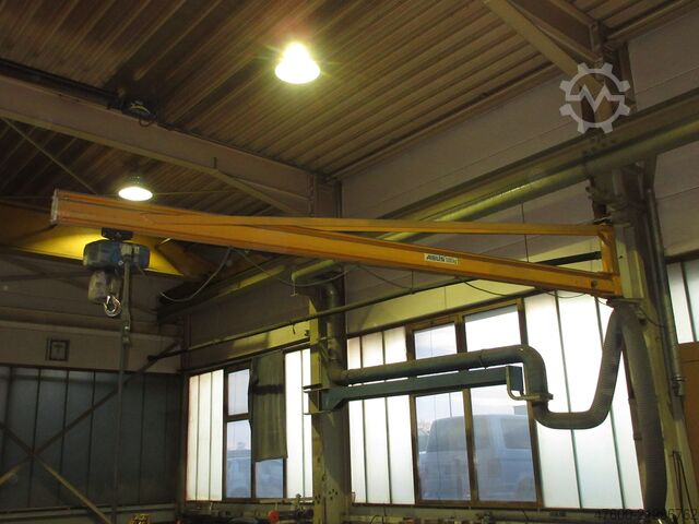 Vægmonteret svingkran Svingkran Kædetalje ABUS LW Drehkran Hallenkran Kran 500KG NL 500KG L 5m incl. Abus GM Kettenzug